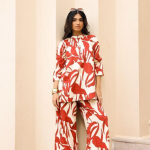 printed casual modest co ord